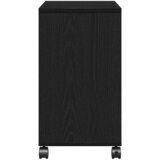  Stolić s policom Crni hrast 50 x 30 x 55 cm Konstruirano drvo | shoptok.hr