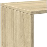 Pregrada regal za knjige 3 razina hrast 99x29x99 cm drveni | shoptok.hr