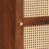 vidaXL Omare in policami za shranjevanje medijev s polico s shranjevanjem z vrati Rjava | Shoptok.si