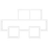  Zidne police u obliku automobila bijele 82 x 15 x 51 cm drvene | shoptok.hr