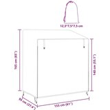 vidaXL Navlaka za vanjsku ljuljačku 155 x 95 x 165 cm | shoptok.hr