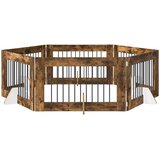 Vrata za pse z stojali 6 pcs Dimljen hrast 100 x 60 cm, (5000232784) | Shoptok.si
