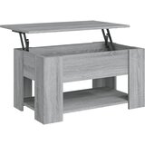 Maison Chic Klubska mizica - kavna mizica - Nizka mizica siva sonoma 79x49x41 cm konstruiran les, (21752513) Cene