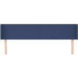  Vzglavje z ušesi modro 203x16x78/88 cm blago, (20932815) | Shoptok.si