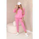 Kesi Set cotton sweatshirt + leggings light pink | shoptok.hr