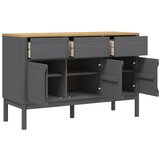  Komoda FLORO voštano siva 114 x 43 x 74 cm od masivne borovine | Eponuda.com