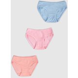 Yoclub Kids's Cotton Girls' Briefs Underwear 3-Pack BMD-0036G-AA30-001 Cene