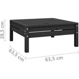  Vrtna sedežna garnitura 6-delna trdna borovina črna, (20677110) | Shoptok.si