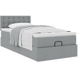  Otomanski krevet s madracem svijetlosivi 90x200 cm tkanine | shoptok.hr