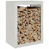  Stalak za drva za ogrjev 60 x 40 x 80 cm od nehrđajućeg čelika | shoptok.hr