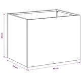  Vrtna saksija 2 kom. Rđa 40 x 30 x 30 cm Otporni čelik - Otporni čelik 40 x 30 x 30 cm 2 | shoptok.hr