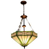 Brilagi Tiffany vitražni luster na lancu EMERALD 3xE27/60W/230V Ø 50 cm Cene