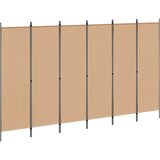  Razdjelnik prostora s 6 panela Bež 300 x 180 cm Tkanina - Bež 6 | shoptok.hr