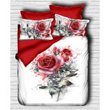  167 whiteredgreen double duvet cover set Cene