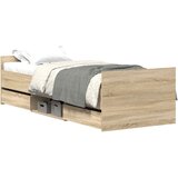  Okvir kreveta s uzglavljem i podnožjem boja hrasta 100 x 200 cm | shoptok.hr