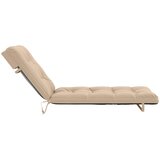  Jastučić za ležaljku VIANEN 100% poliester Krem 200 x 80 x 8 cm Slike