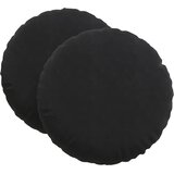  Jastučići za sjedenje 2 pcs Crna Ø60 x 21 cm Baršun | Eponuda.ba