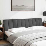 Maison Chic Posteljno vzglavje - Vzglavna omarica - Vzglavna stranica temno siva 200 cm blago, (21703886) | Shoptok.si