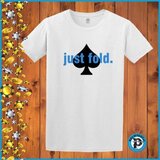  Poker majica "Just Fold", bijela | shoptok.hr