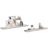  Plutajuće zidne police 2 kom boja betona 120x23,5x3,8 cm MDF | shoptok.hr