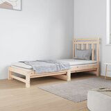 The Living Store Izvlečna dnevna postelja 2x(90x190) cm trdna borovina - Dnevna Postelja, (21508868) | Shoptok.si