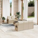 vidaXL 6-dijelni set vrtnih sofa s jastucima bež od poliratana | shoptok.hr