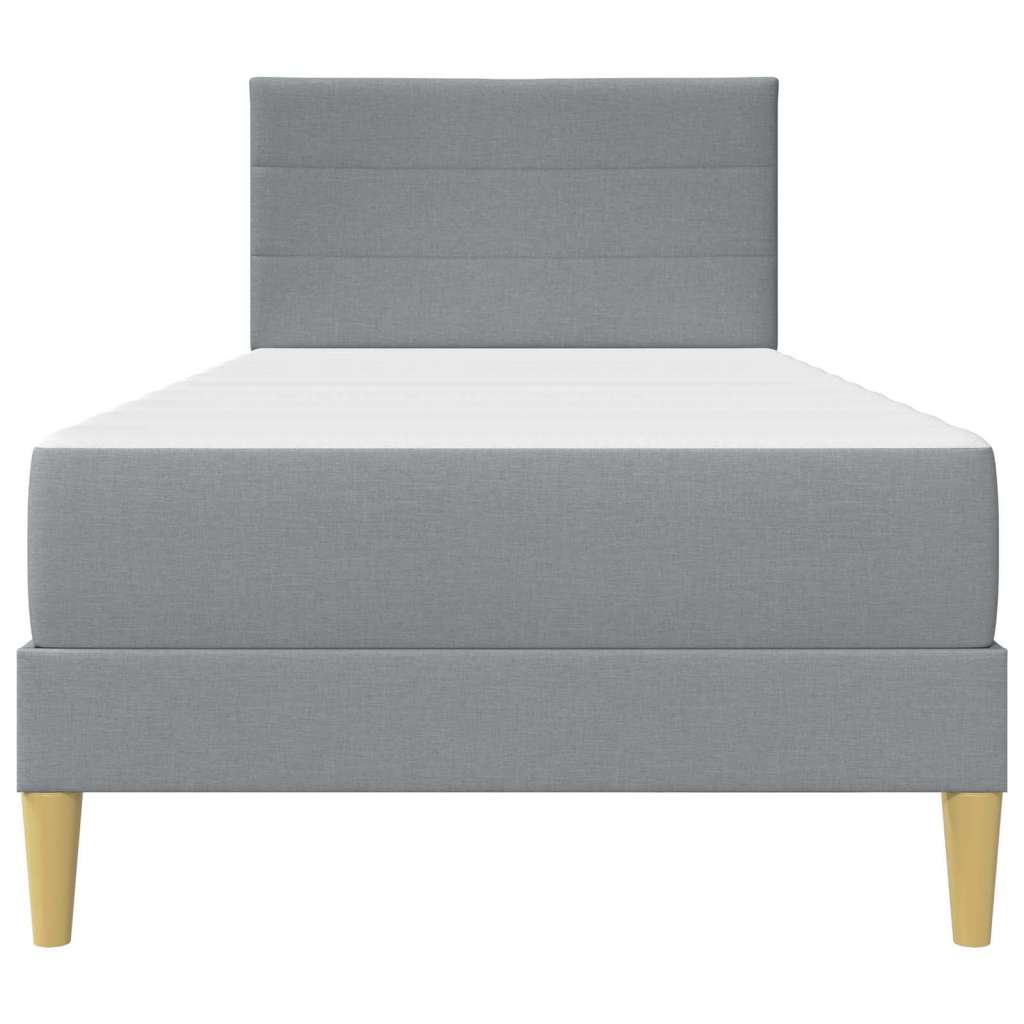  Okvir za krevet Svijetlo siva 100 x 200 cm Poliester - Svjetlosiva 100 x 200 cm | shoptok.hr