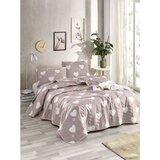 Herz Dusty Rose Dusty RoseWhite King Quilted Bedspread Set (FR) | Eponuda.com