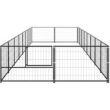  Kavez za pse crni 16 m² čelični | shoptok.hr