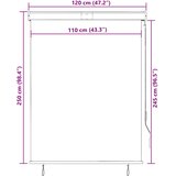  Vanjska roleta 120 x 250 cm narančasto-smeđa | shoptok.hr
