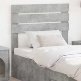 vidaXL Vzglavje z vzglavjem Betonsko siva 90 cm Konstruiran les | Shoptok.si
