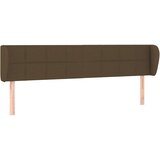  Uzglavlje s ušima tamnosmeđe 163x23x78/88 cm od tkanine | shoptok.hr