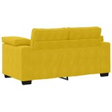  3-dijelni set sofa s jastucima, žuti baršun | Shoptok.si
