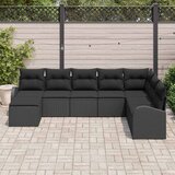  Set sofe 8 kom. Crna poliratan 289 x 179 x 85 cm | shoptok.hr