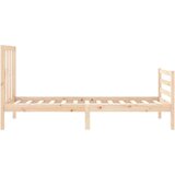  Kreveta s uzglavljem 90 x 200 cm od masivnog drva | shoptok.hr