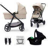 Kinderkraft otroški voziček 3v1 newly™ sand beige + mink™ pro cene