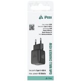 Swissten iPEAX punjač za AC220 GaN 45W (USB-C + USB-A) CRNI | shoptok.hr