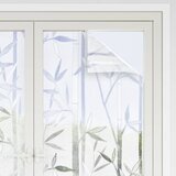  Prozorske folije 2 kom matirane s uzorkom bambusa PVC | shoptok.hr