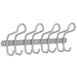 SIRO Letev za obešanje 1783 aluminij (Do x V: 400 x 132 mm, Število kaveljčkov: 8 kos) | Shoptok.si
