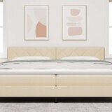 vidaXL vzglavje zasnova diamantnih blokov krem 200 cm tkanina, (22080501) | Shoptok.si