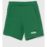 Puma Otroške kratke hlače zelena barva