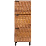  Highboard Finš acacije smeđa 40 x 33 x 110 cm Čvrsto drvo manga | Eponuda.com
