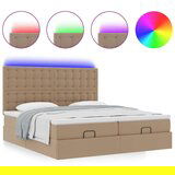  Otomanski krevet s madracima i LED 160x200cm umjetna koža | shoptok.hr