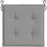  Jastuci za vrtne stolice 6 kom sivi 50 x 50 x 4 cm od tkanine | shoptok.hr