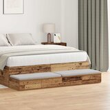  Ladice za krevet s ladicama Staro drvo 160 x 36,5 x 16,5 cm | shoptok.hr