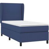  s oprugama i madracem plavi 90 x 190 cm od tkanine | shoptok.hr