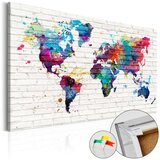  Slika na plutenoj podlozi - Walls of the World [Cork Map] 120x80 | shoptok.hr