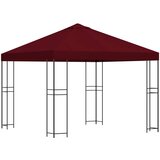 Gazebo 3 x 3 m Tamno crvena Poliester i čelik 190 gsm | shoptok.hr