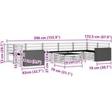  Set vanjskih sofa 8 kom. Prirodna Čvrsto drvo akacije Smeđa | Shoptok.si