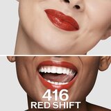Shiseido Makeup Technosatin gel lipstick satenasta šminka odtenek 416 Red Shift 4 g | Shoptok.si